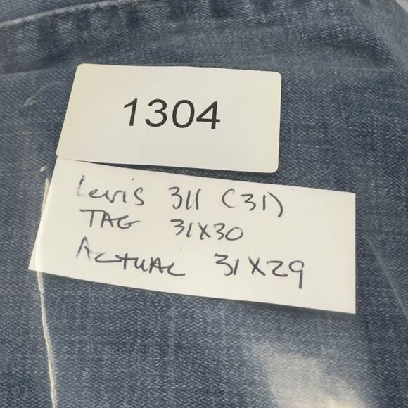 Levis 311 Jeans Women 31x29* Denim Stretch Shaping Skinny Southwestern Normcore - Picture 14 of 14